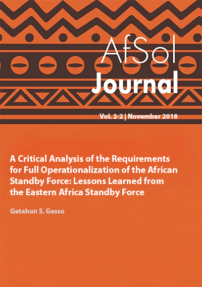 A Critical Analysis of the Requirements for Full Operationalization  of the African Standby Force: Lessons Learned from the Eastern  Africa Standby Force