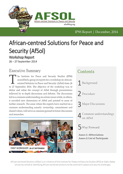 African-Centred Solutions for Peace and Security (AfSol) Report