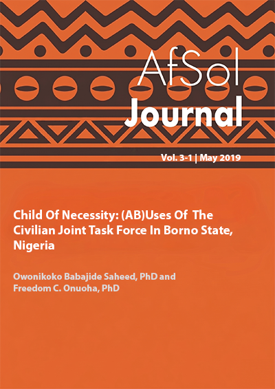 Child Of Necessity: (AB)Uses Of  T he Civilian Joint Task Force In  Borno State, Nigeria