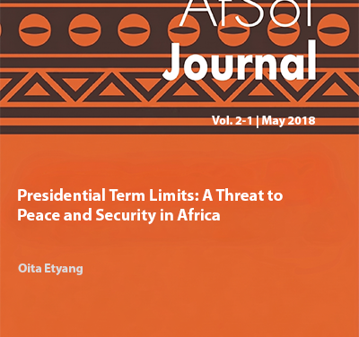 Presidential Term Limits: A Threat to Peace and Security  in Africa