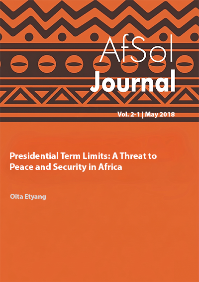 Presidential Term Limits: A Threat to Peace and Security  in Africa