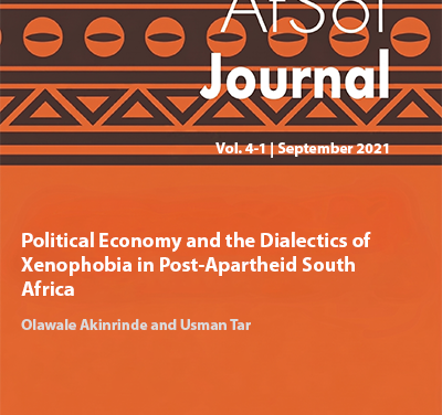 Political Economy and the  Dialectics of Xenophobia in Post Apartheid South Africa