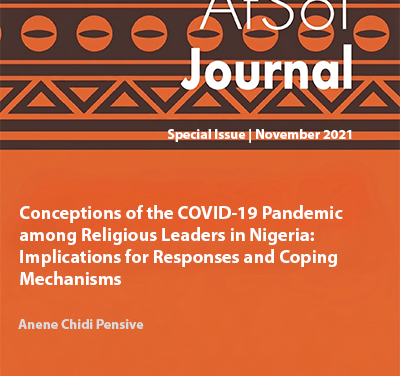 Conceptions of the COVID-19  Pandemic among Religious  Leaders in Nigeria: Implications  for Responses and Coping  Mechanisms