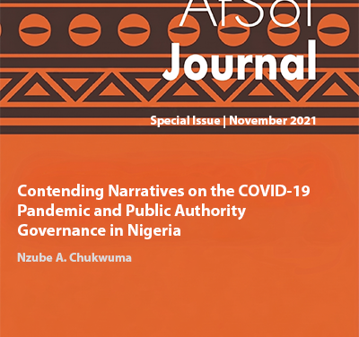 Contending Narratives on the  COVID-19 Pandemic and Public  Authority Governance in Nigeria