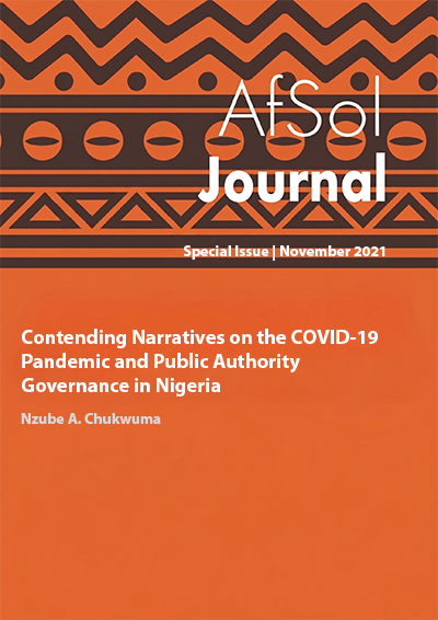 Contending Narratives on the  COVID-19 Pandemic and Public  Authority Governance in Nigeria