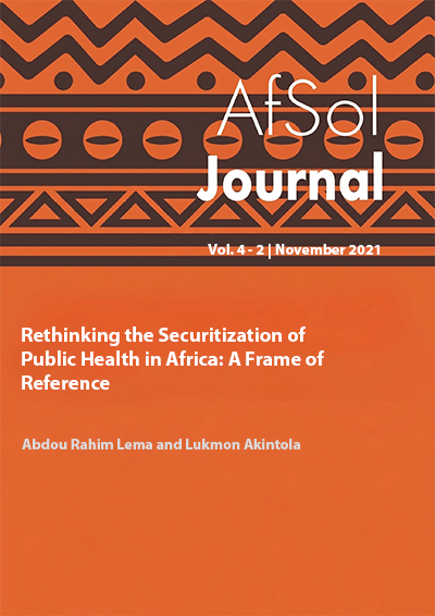Rethinking the Securitization of  Public Health in Africa: A Frame of Reference