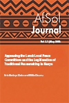 Appeasing the Land: Local Peace Committees and the  Legitimation of Traditional Peacemaking in Kenya