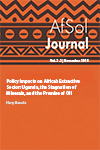 Policy Impacts on Africa’s Extractive Sector: Uganda, the Stagnation of Minerals, and the Promise of Oil
