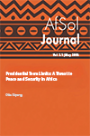 Presidential Term Limits: A Threat to Peace and Security  in Africa