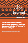 The Effectiveness of Peace-building  Efforts and the Legitimacy of Actors:  An Exegesis and Reflection of “The  Local” in Myanmar and Nigeria