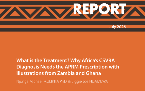What is the Treatment? Why Africa’s CSVRA Diagnosis Needs the APRM  Prescription with illustrations from Zambia and Ghana