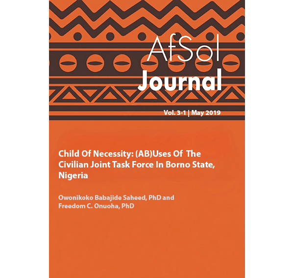 Child Of Necessity: (AB)Uses Of  T he Civilian Joint Task Force In  Borno State, Nigeria