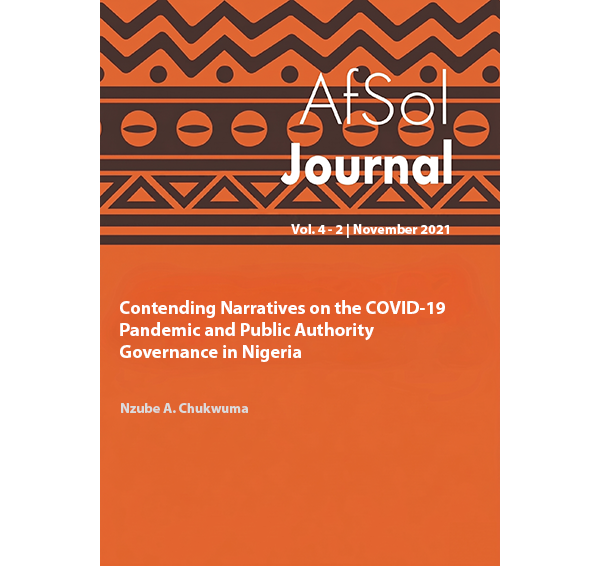 Contending Narratives on the  COVID-19 Pandemic and Public Authority Governance in Nigeria