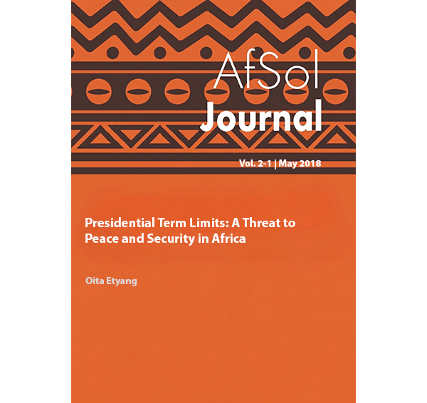Presidential Term Limits: A Threat to Peace and Security  in Africa