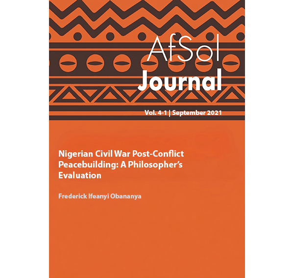 Nigerian Civil War Post-Conflict  Peacebuilding: A Philosopher’s  Evaluation